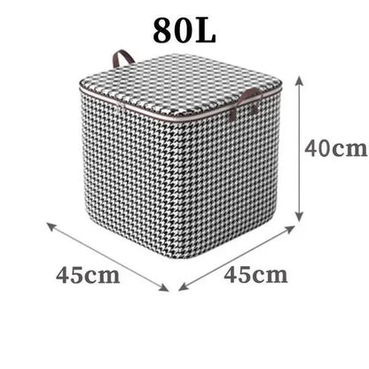 Foldable Storage Box – Large Capacity Clothes & Blanket Organizer | Portable Space-Saving Bag - ZOOMNSTORE