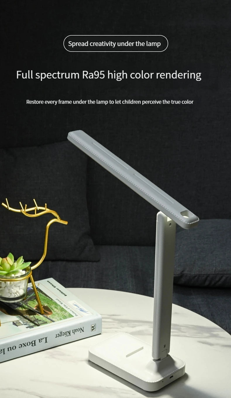 Foldable Table Lamp | LED Desk Lamp With Stepless Dimmable Touch & USB Chargeable - ZOOMNSTORE