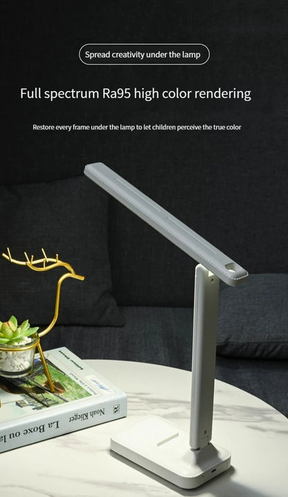 Foldable Table Lamp | LED Desk Lamp With Stepless Dimmable Touch & USB Chargeable - ZOOMNSTORE