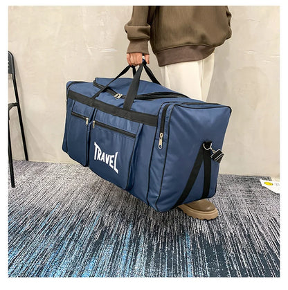 Foldable Travel Bag – Large Capacity Waterproof Sports Duffel With Soft Handle - ZOOMNSTORE