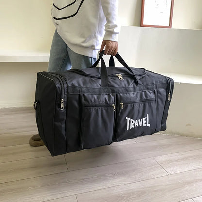 Foldable Travel Bag – Large Capacity Waterproof Sports Duffel With Soft Handle - ZOOMNSTORE