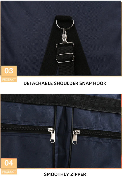 Foldable Travel Bag – Large Capacity Waterproof Sports Duffel With Soft Handle - ZOOMNSTORE