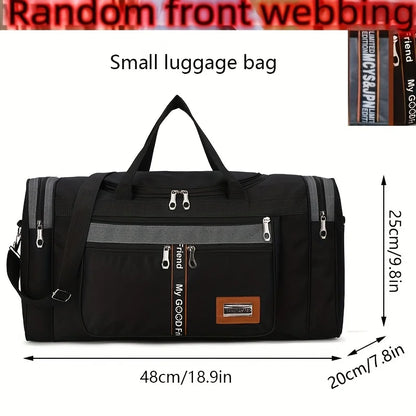Large Capacity Foldable Travel Duffel Bag - Portable Nylon Luggage for Men - ZOOMNSTORE