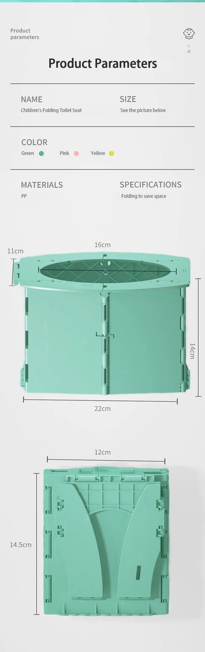 Foldable Travel Potty - Portable Baby Toilet Seat for Kids | Outdoor Camping Toilet - ZOOMNSTORE