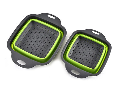 Foldable Vegetable Basket - Collapsible Fruit Colander & Portable Kitchen Drainer - ZOOMNSTORE