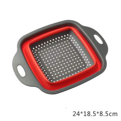 Foldable Vegetable Basket - Collapsible Fruit Colander & Portable Kitchen Drainer - ZOOMNSTORE