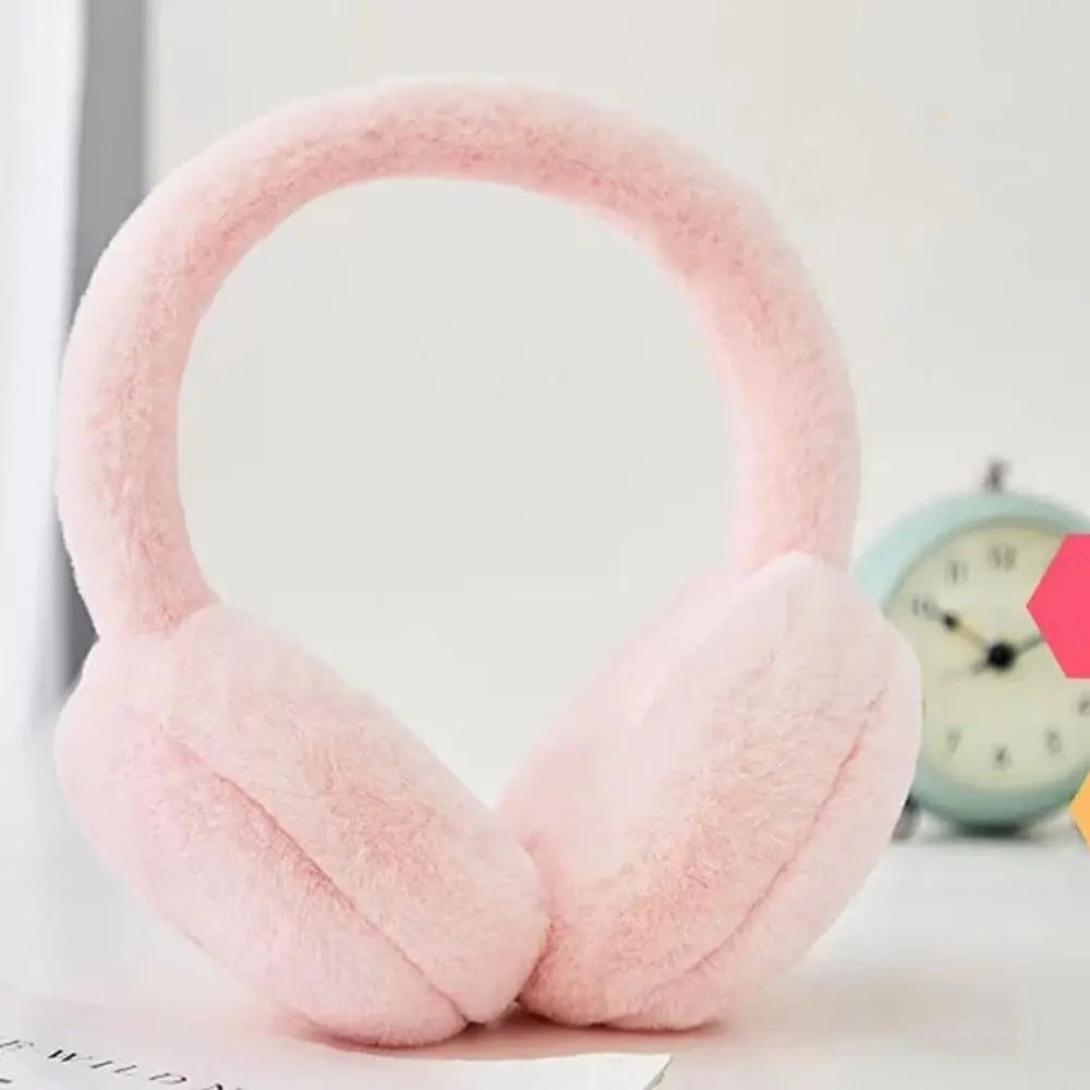 Foldable Winter Earmuffs – Plush Ear Warmers | Soft Polyester Outdoor Ear Muffs - ZOOMNSTORE