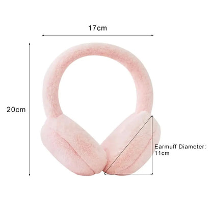 Foldable Winter Earmuffs – Plush Ear Warmers | Soft Polyester Outdoor Ear Muffs - ZOOMNSTORE