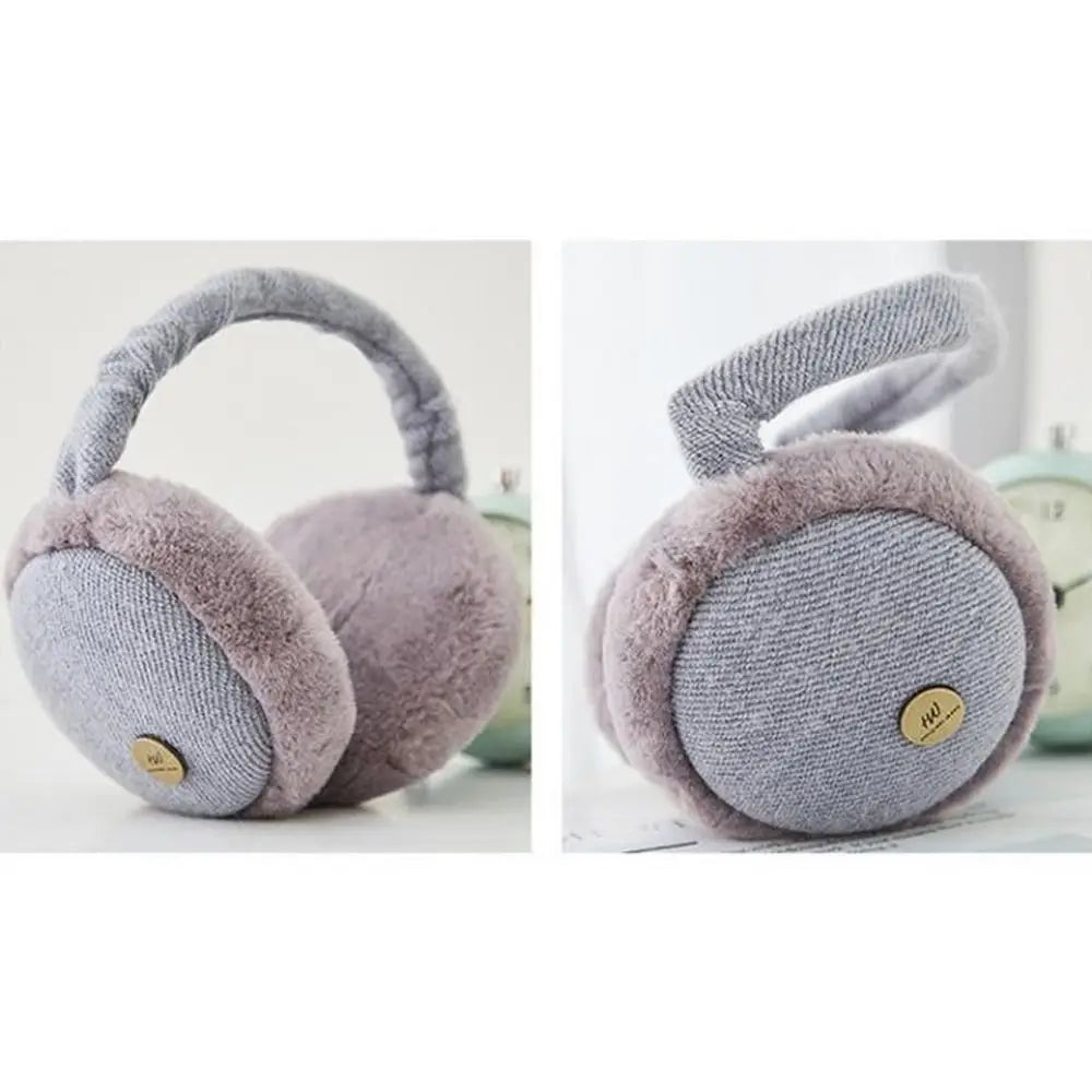 Foldable Winter Earmuffs – Plush Ear Warmers | Soft Polyester Outdoor Ear Muffs - ZOOMNSTORE
