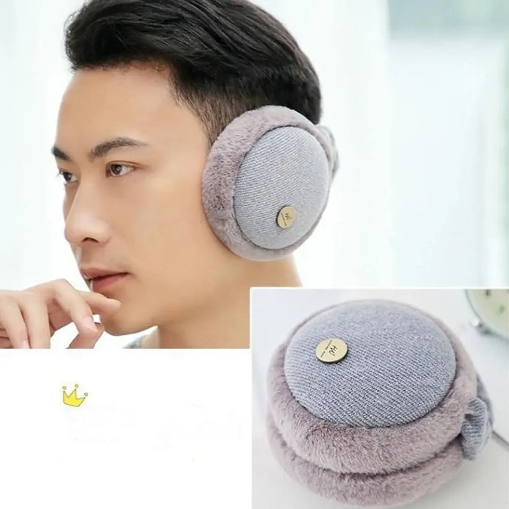 Foldable Winter Earmuffs – Plush Ear Warmers | Soft Polyester Outdoor Ear Muffs - ZOOMNSTORE