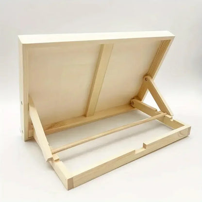 Foldable Wooden Art Stand - Portable Easel with Tilted Writing Board for Drawing and Painting - ZOOMNSTORE