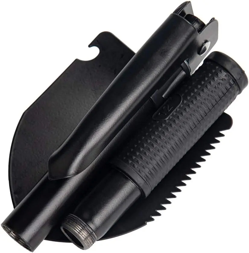 Compact Folding Camping Shovel - Mini Pickaxe with Pouch for Gardening Hunting and Emergencies - ZOOMNSTORE