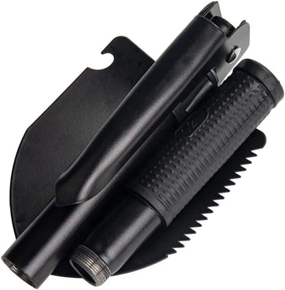 Compact Folding Camping Shovel - Mini Pickaxe with Pouch for Gardening Hunting and Emergencies - ZOOMNSTORE