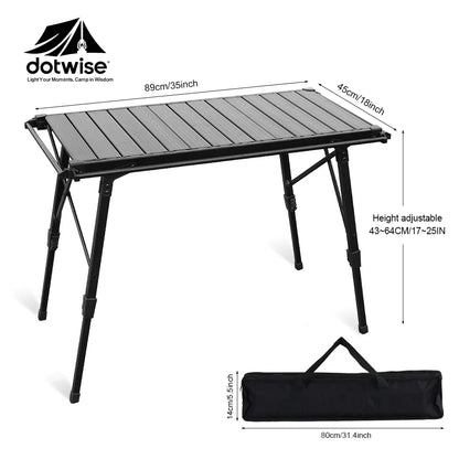 Folding Camping Table – Lightweight Aluminum Alloy Outdoor BBQ Grill & Picnic Table - ZOOMNSTORE