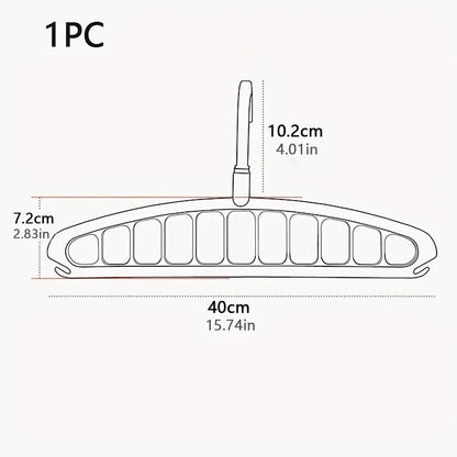Folding Clothes Hanger - Multi Hole Space Saving Closet Organizer Rack - ZOOMNSTORE