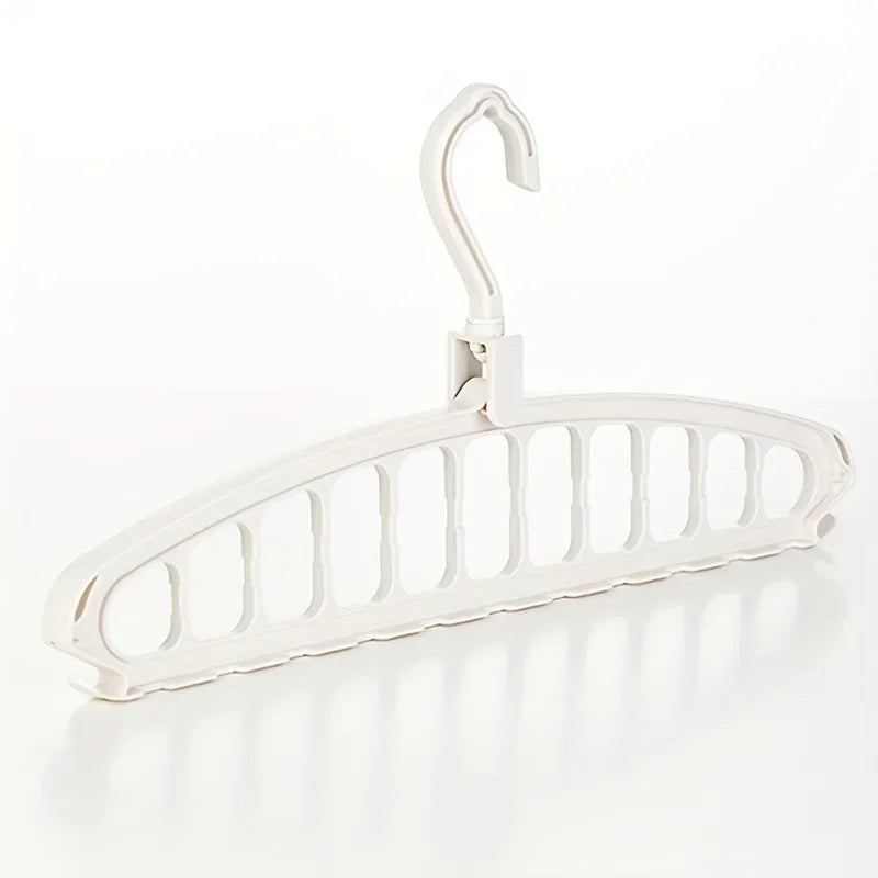 Folding Clothes Hanger - Multi Hole Space Saving Closet Organizer Rack - ZOOMNSTORE
