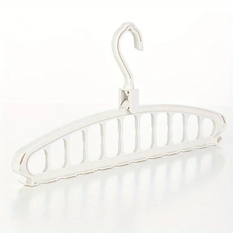 Folding Clothes Hanger - Multi Hole Space Saving Closet Organizer Rack - ZOOMNSTORE