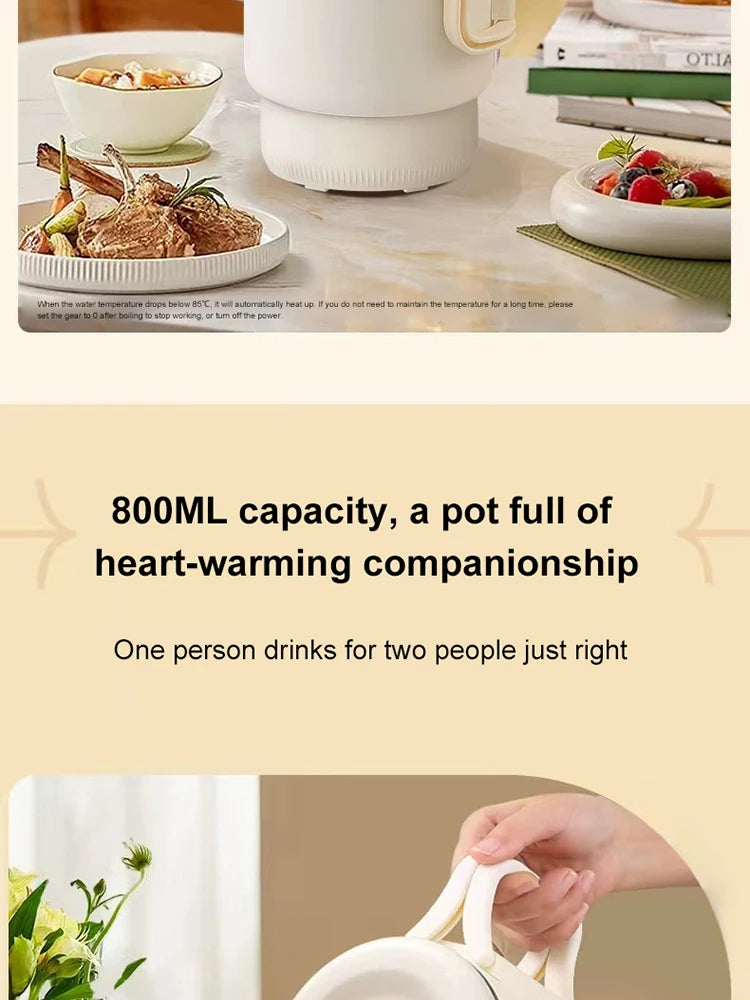 Folding Electric Kettle | Compact Travel Kettle, Stainless Steel, Safety Auto-Off, Quick Boil - ZOOMNSTORE