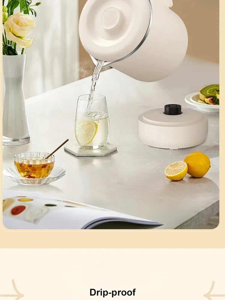 Folding Electric Kettle | Compact Travel Kettle, Stainless Steel, Safety Auto-Off, Quick Boil - ZOOMNSTORE