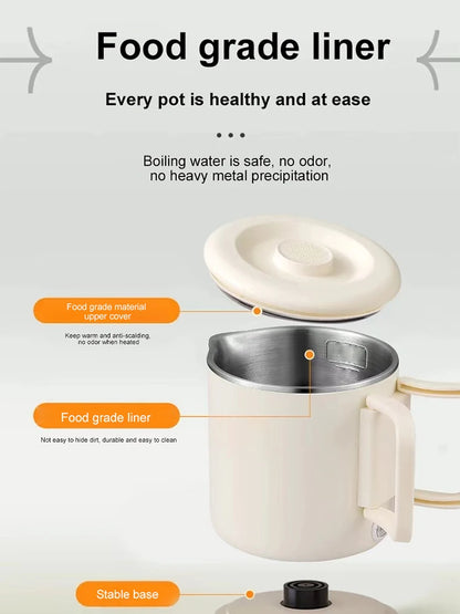 Folding Electric Kettle | Compact Travel Kettle, Stainless Steel, Safety Auto-Off, Quick Boil - ZOOMNSTORE