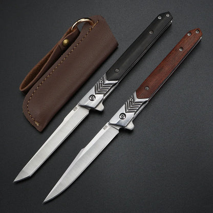 Wooden Handle Folding Fruit Knife - Sharp Camping Peeler for Fruits  Vegetables - ZOOMNSTORE