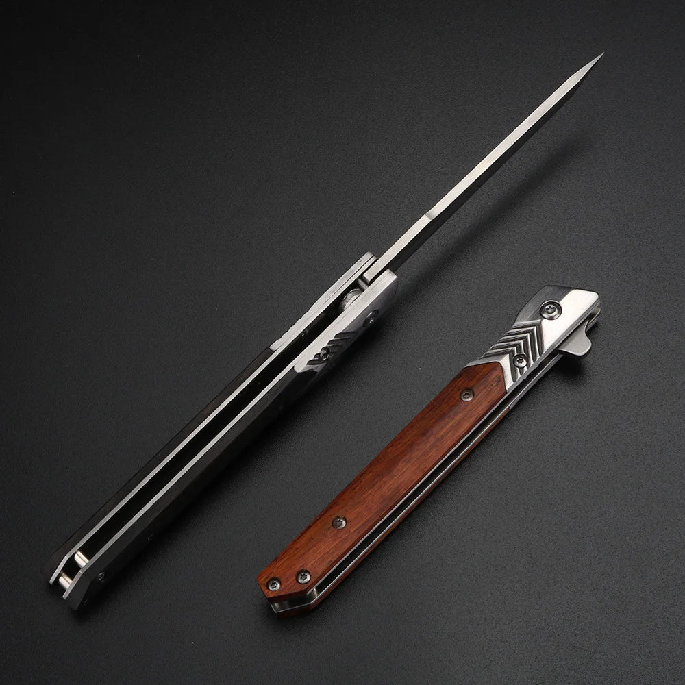 Wooden Handle Folding Fruit Knife - Sharp Camping Peeler for Fruits  Vegetables - ZOOMNSTORE