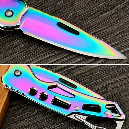 Folding Stainless Steel Fruit Knife - Non-Slip Outdoor Pocket Knife - ZOOMNSTORE