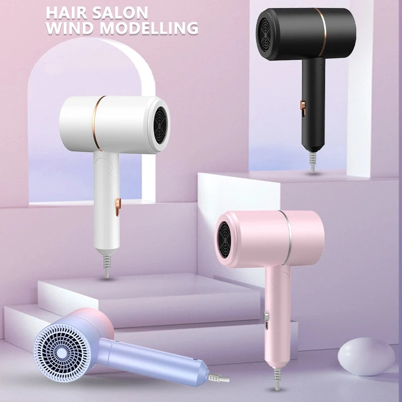 XIAOMI Folding Hairdryer High Power Negative Ion Hair Dryer Home Thermostatic Travel Portable Silent Hair Brush Dryer 2025 - ZOOMNSTORE