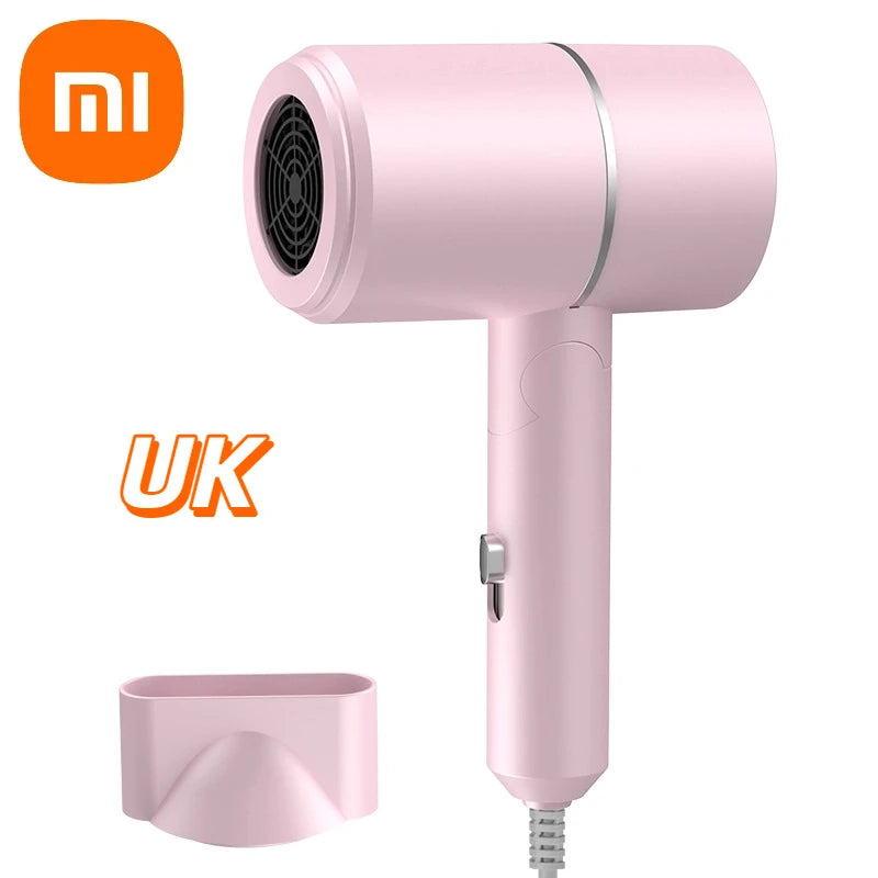 XIAOMI Folding Hairdryer High Power Negative Ion Hair Dryer Home Thermostatic Travel Portable Silent Hair Brush Dryer 2025 - ZOOMNSTORE