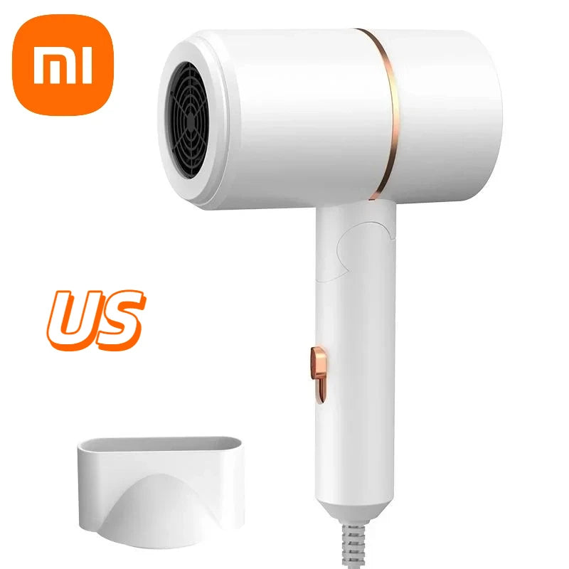XIAOMI Folding Hairdryer High Power Negative Ion Hair Dryer Home Thermostatic Travel Portable Silent Hair Brush Dryer 2025 - ZOOMNSTORE