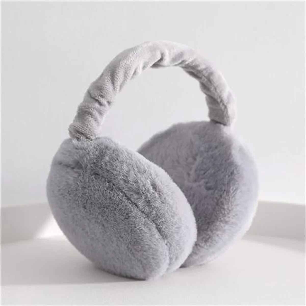 Folding Hamburger Earmuffs - Warm Plush Winter Ear Warmers | Cute Foldable Design - ZOOMNSTORE