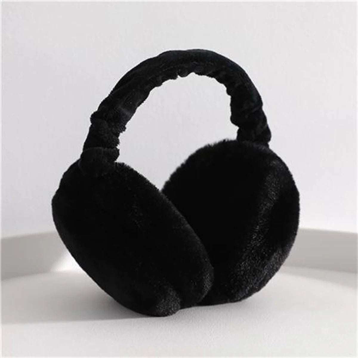 Folding Hamburger Earmuffs - Warm Plush Winter Ear Warmers | Cute Foldable Design - ZOOMNSTORE