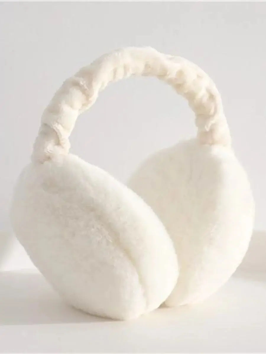 Folding Hamburger Earmuffs - Warm Plush Winter Ear Warmers | Cute Foldable Design - ZOOMNSTORE