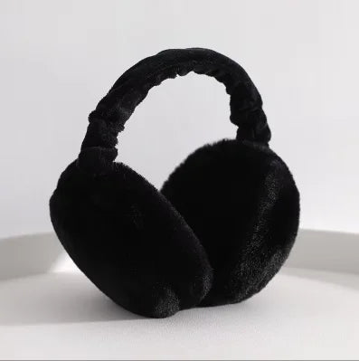 Folding Hamburger Earmuffs - Warm Plush Winter Ear Warmers | Cute Foldable Design - ZOOMNSTORE