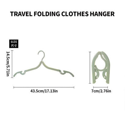 Folding Hangers - Multifunctional Portable Travel Clothes Hangers for Home & Dorm - ZOOMNSTORE