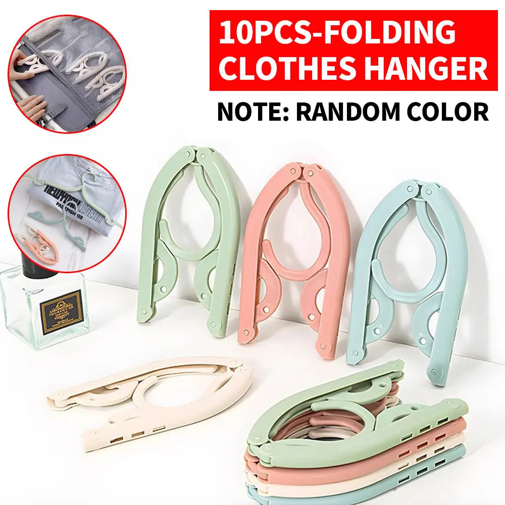 Folding Hangers - Multifunctional Portable Travel Clothes Hangers for Home & Dorm - ZOOMNSTORE