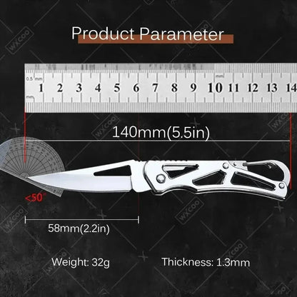 Folding Pocket Knife - Stainless Steel Multifunctional Kitchen Knife - ZOOMNSTORE