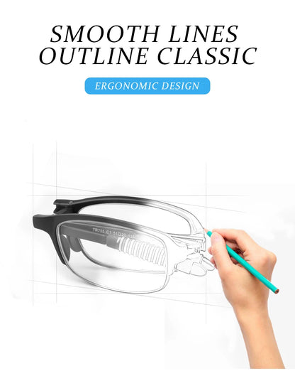 Folding Reading Glasses – Ultralight TR90 Frame Portable Eyeglasses With Anti Blue Light Lens - ZOOMNSTORE