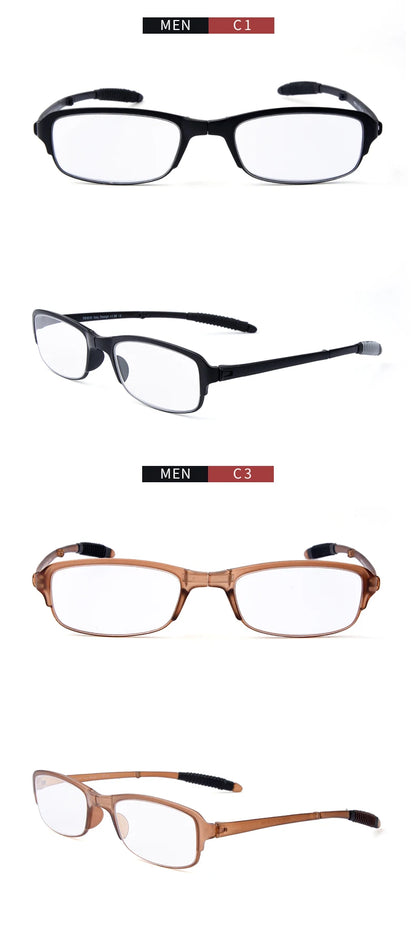 Folding Reading Glasses – Ultralight TR90 Frame Portable Eyeglasses With Anti Blue Light Lens - ZOOMNSTORE