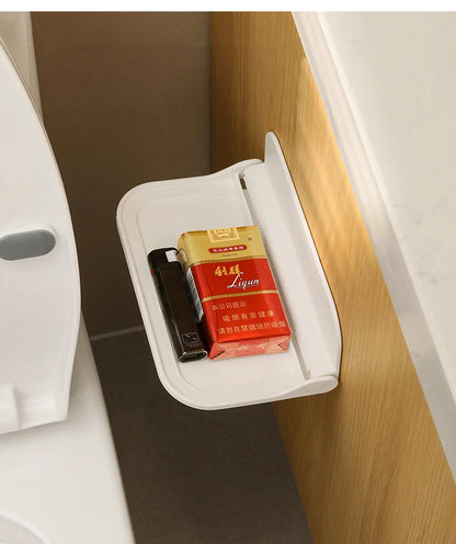 Folding Wall Shelf - Space Saving Foldable Storage Rack & Mobile Phone Holder Tray - ZOOMNSTORE