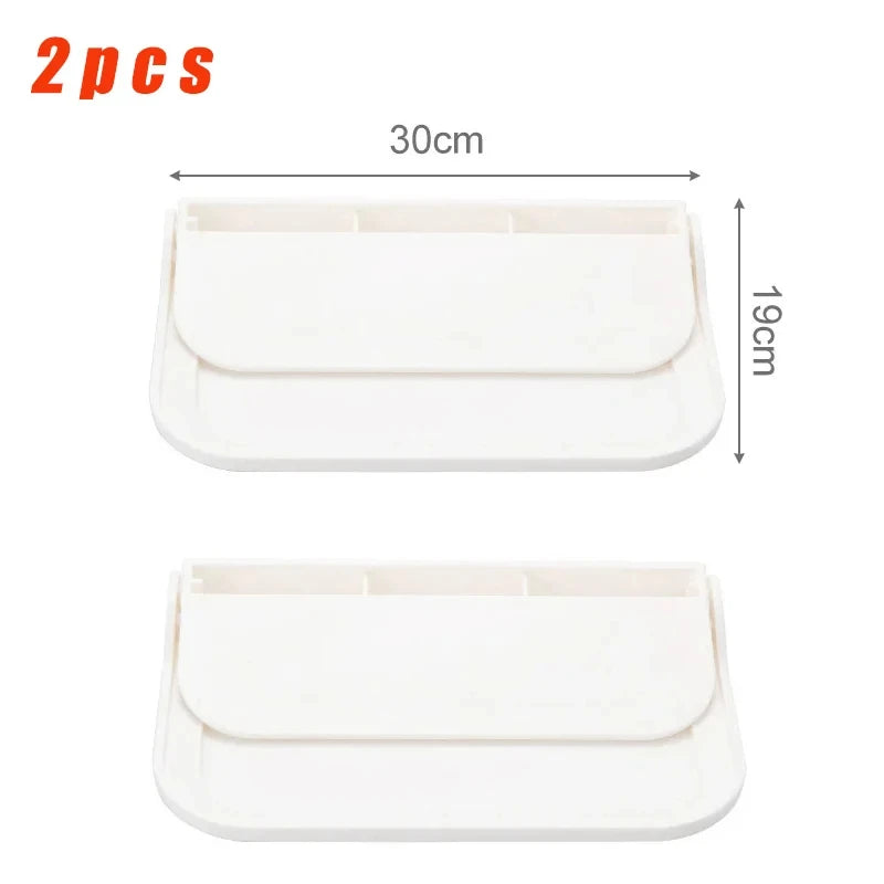 Folding Wall Shelf - Space Saving Foldable Storage Rack & Mobile Phone Holder Tray - ZOOMNSTORE