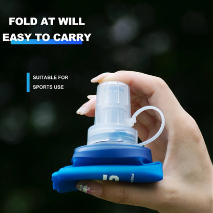 Folding Water Bottle – Collapsible Soft Flask TPU, Lightweight BPA Free Sports Bottle - ZOOMNSTORE