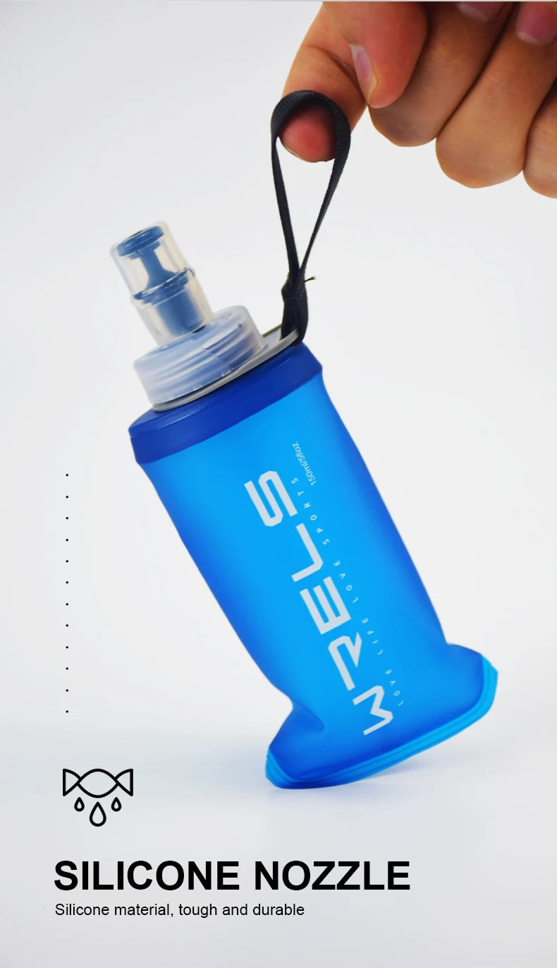 Folding Water Bottle – Collapsible Soft Flask TPU, Lightweight BPA Free Sports Bottle - ZOOMNSTORE