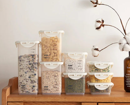 Food Storage Container - Eco-Friendly Kitchen Storage Box With Sealed Jar Design - ZOOMNSTORE