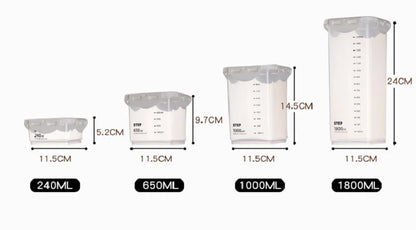 Food Storage Container - Eco-Friendly Kitchen Storage Box With Sealed Jar Design - ZOOMNSTORE