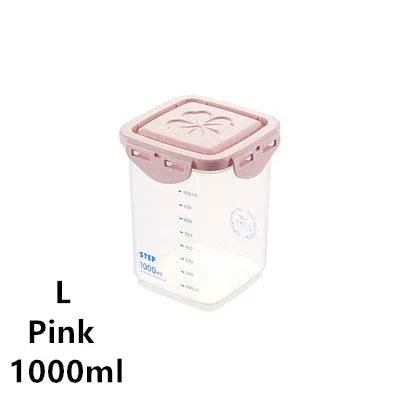 Food Storage Container - Eco-Friendly Kitchen Storage Box With Sealed Jar Design - ZOOMNSTORE
