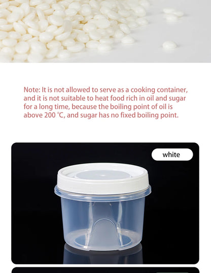 Food Storage Containers - 8 Pcs 500ml Round Airtight Food Grade Plastic Boxes - ZOOMNSTORE
