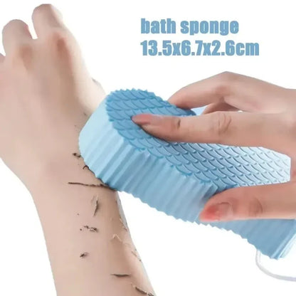 Body Shower Foot Scrubber Brush Wash The Body Cleanser Silicone Sponge Bath Massage Mat Back Brush Wall Mounted with Suction Cup - ZOOMNSTORE