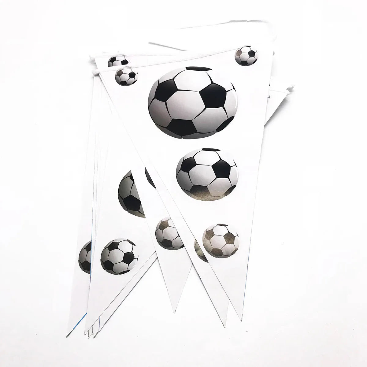 White Football Birthday Party Tableware Set - Disposable Plates Napkins Cups - ZOOMNSTORE