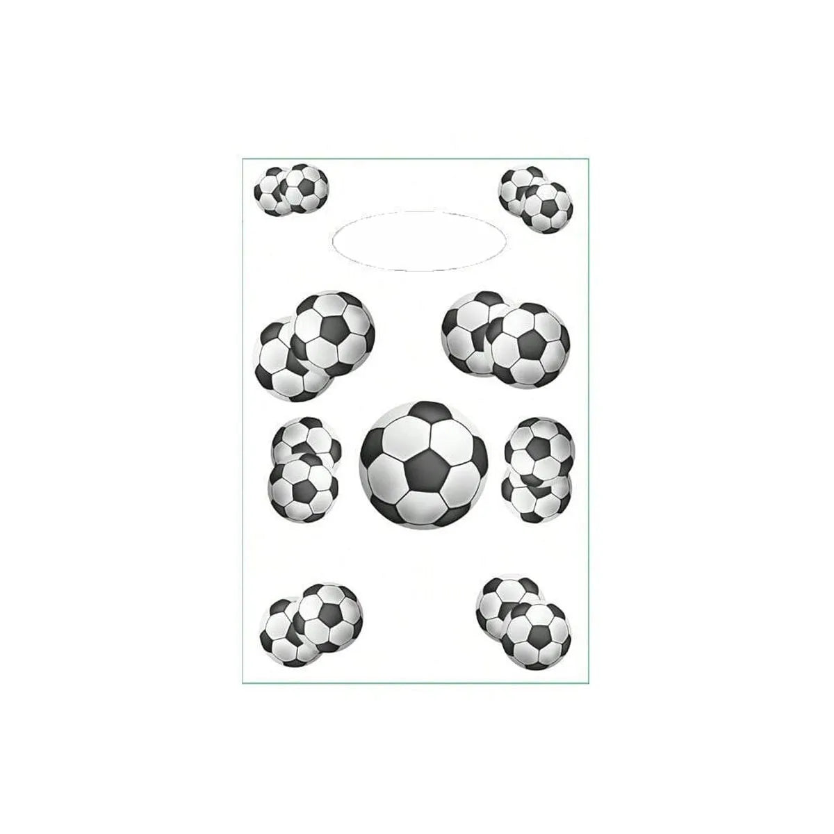 White Football Birthday Party Tableware Set - Disposable Plates Napkins Cups - ZOOMNSTORE